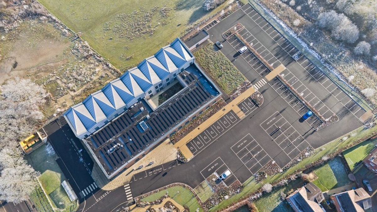 Aerial architecture photography by Jason Dodd Photography